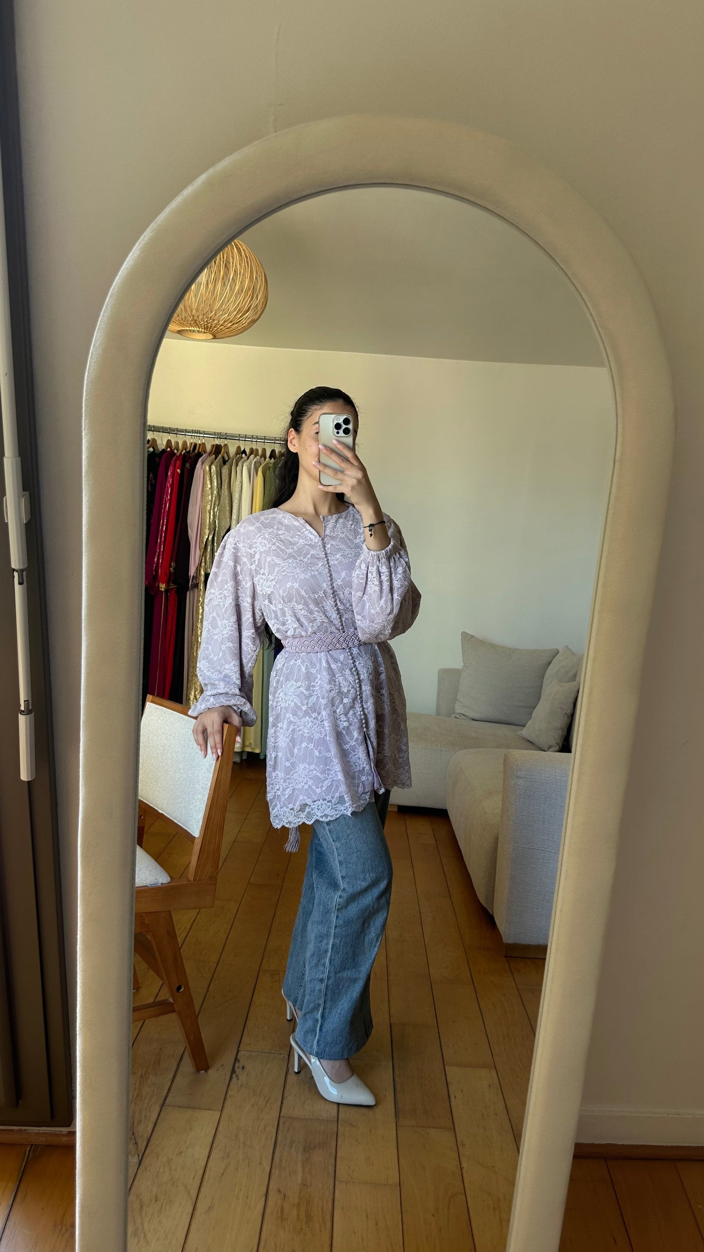 Lilac Traditional "Oriental Dream" Top