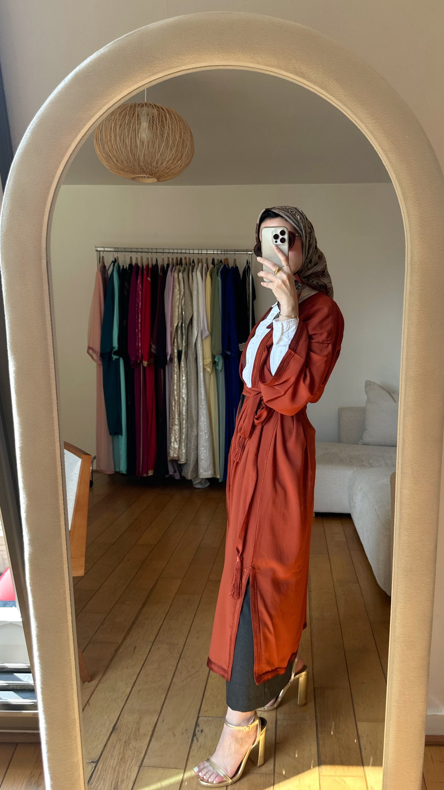 Kimono "Marron terre cuite"