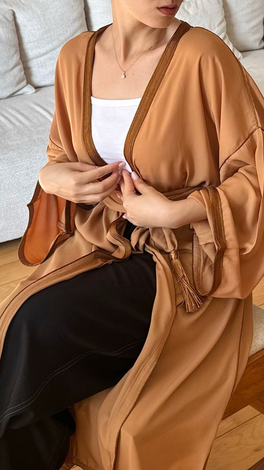 Kimono Mousseline Camel