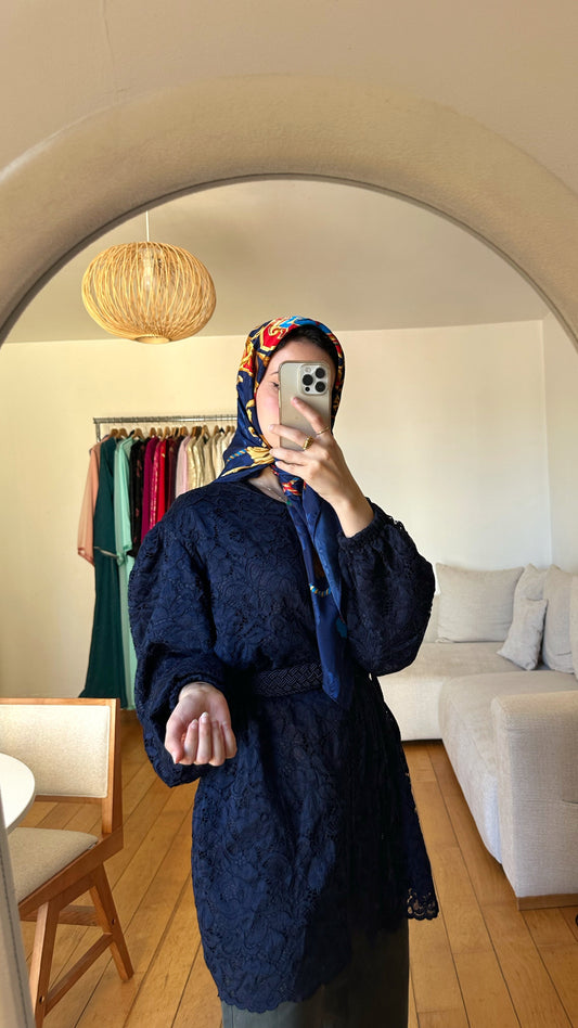 Blue Traditional "Oriental Dream" Top 