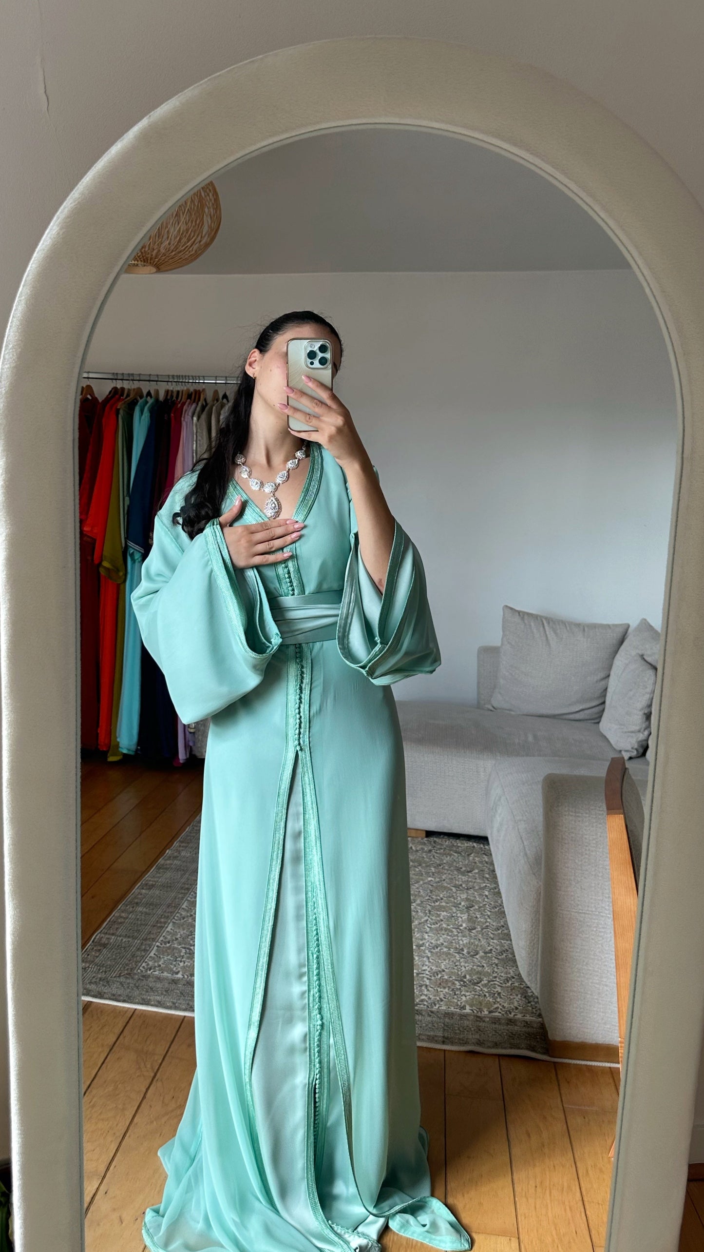 The Water Green Caftan