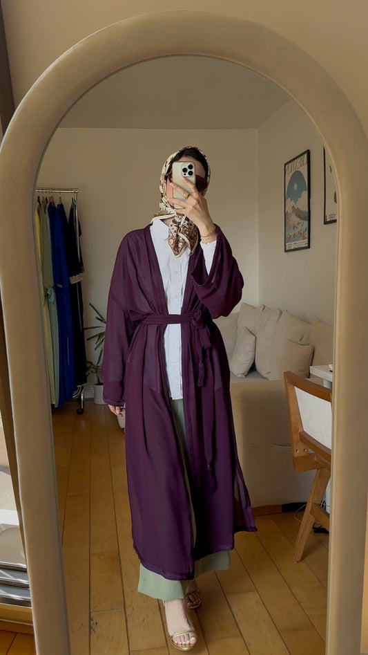 "Aurora Borealis" Chiffon Kimono