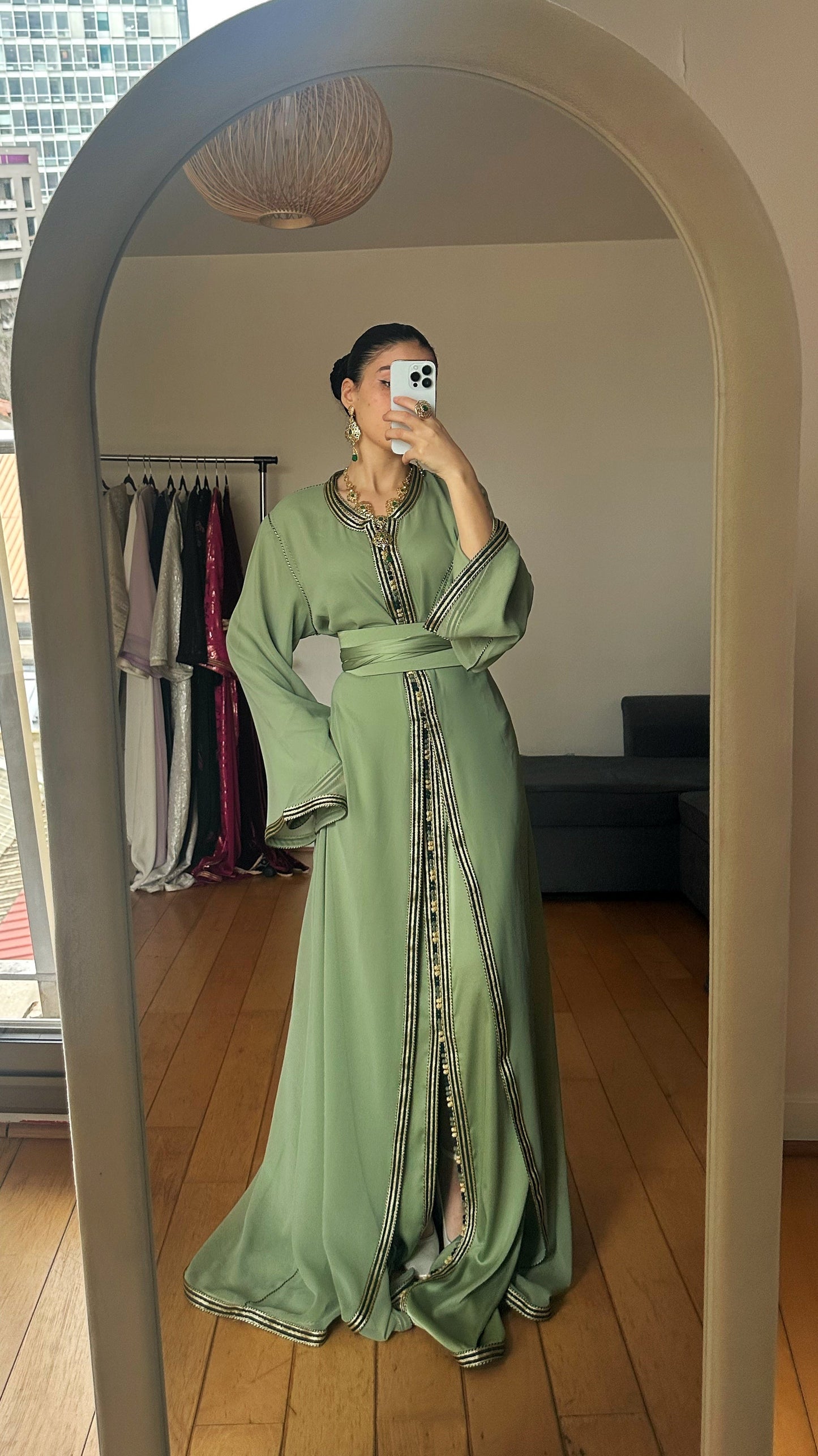 The Golden Sage Caftan