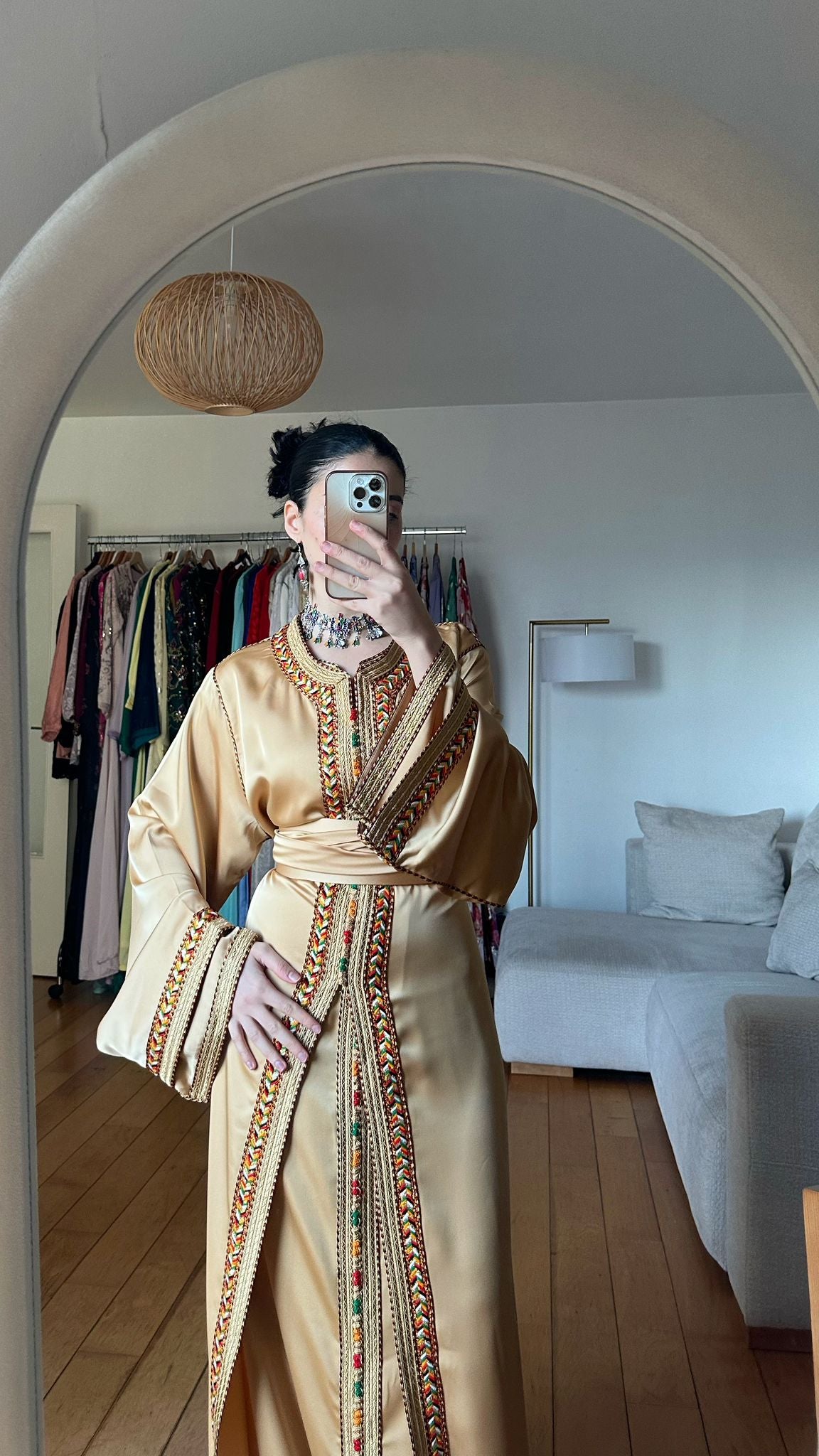 Caftan Amazigh doré