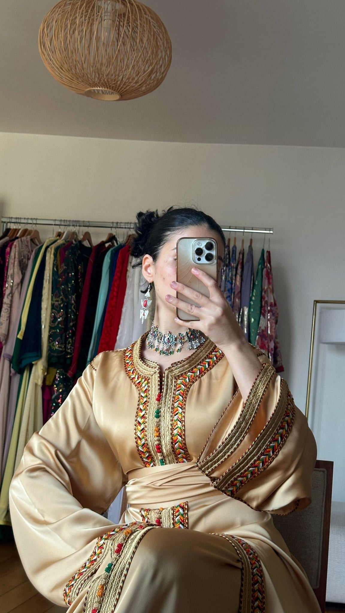 Caftan Amazigh doré