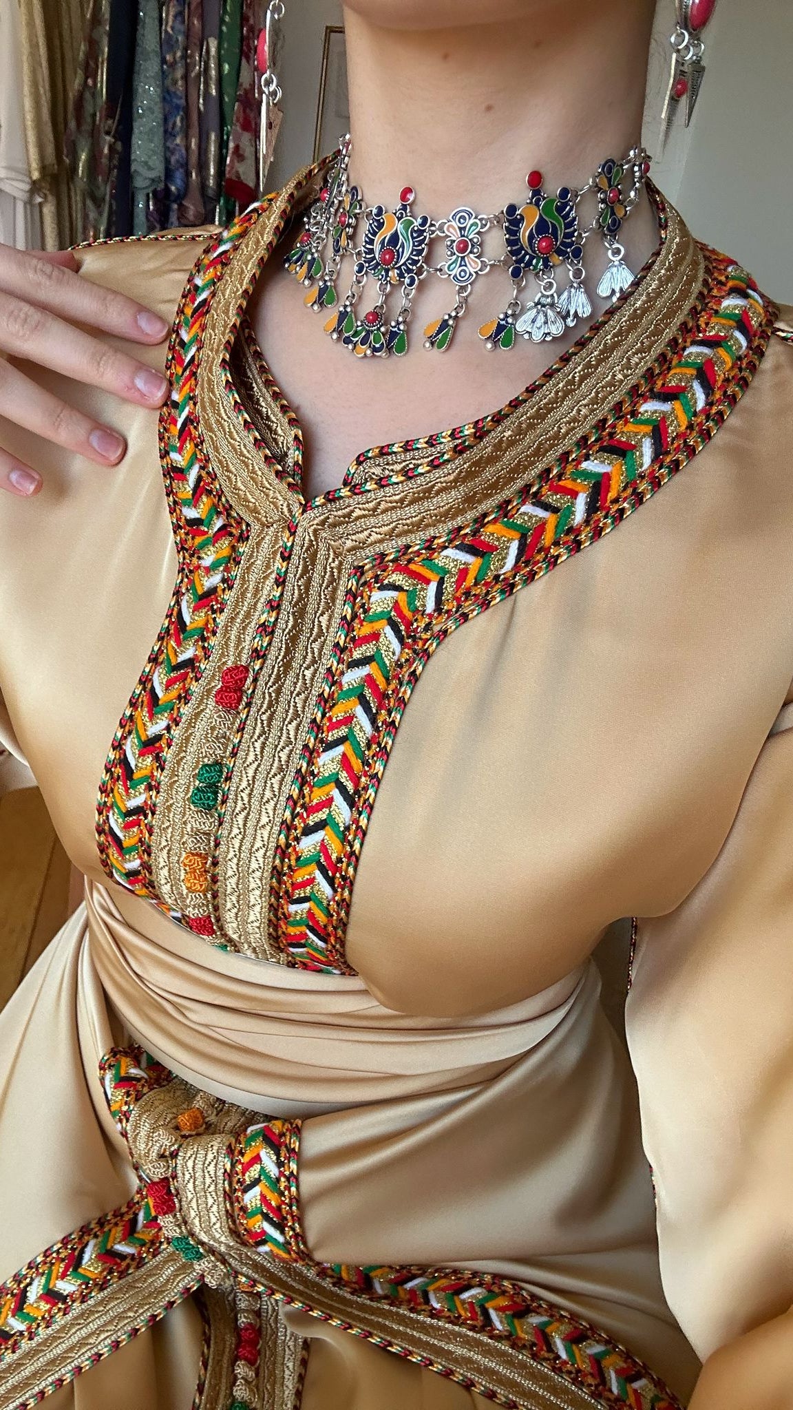 Caftan Amazigh doré